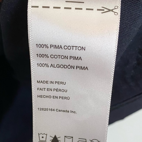 Psycho Bunny Mens Classic V Neck Tee in Navy - Picture 7 of 8